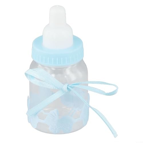 Feeshoppher Baby Shower Favors Feeder Style Candy Bottle Baby Shower Bottles Candy Bottles Baby G-ift Box Fillable Gi-ft Bottles Baby Feeder Style G-ift Bottle for Newborn Birthday (35×18cm Blue) von Feeshoppher