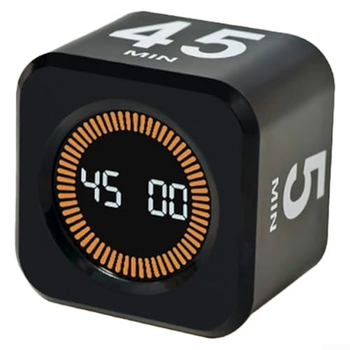 Feeshoppher Digitaler visueller Flip-Timer mit Schwerkraft-Induktionsanzeige, Lernsitzung, Kochen, Timer, sechseckige Form, Countdown-Timer mit LED-Display, für Kinder und Erwachsene, Küche (schwarz) Feeshoppher Digitaler visueller Flip-Timer mit Schwerkraft-Induktionsanzeige, Lernsitzung, Kochen, Timer, sechseckige Form, Countdown-Timer mit LED-Display, für Kinder und Erwachsene, Küche (schwarz) von Feeshoppher