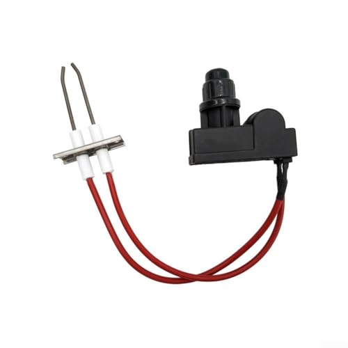 Feeshoppher Elektronisches Impuls-Zündset Zündkomponenten Hochspannung Twin Pin Zündset Set für Ofen Pulse One Touch Dual Output Elektronischer Zünder mit 240 mm Kabel von Feeshoppher