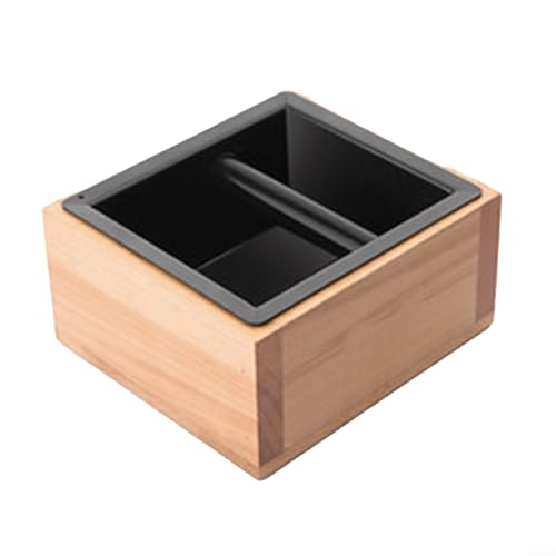 Feeshoppher Kaffeesatz Knock Box Holzbehälter mit abnehmbarer Struktur Anti-Noise Design Espresso Dump Bin für Kaffeestation Feeshoppher Kaffeesatz Knock Box Holzbehälter mit abnehmbarer Struktur Anti-Noise Design Espresso Dump Bin für Kaffeestation von Feeshoppher