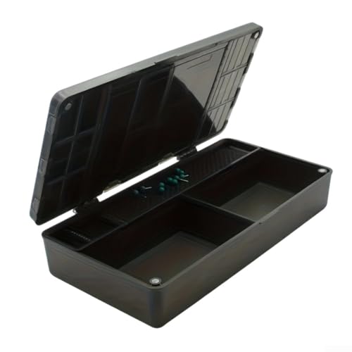 Feeshoppher Karpfenangeln Angelbox mit Magnet für Angelausrüstung Box System mit Pins 24 x 12,5 x 5,3 cm 400 g PVC von Feeshoppher