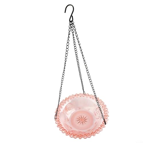 Feeshoppher Solarbetriebene Vogeltränke für den Außenbereich, Garten, Wasserspiel, Metallbecken, Sprinkler, hängende Vogelfutterstation mit 23,5 cm breiter Schüssel für Hinterhof-Dekoration (Rosa) Feeshoppher Solarbetriebene Vogeltränke für den Außenbereich, Garten, Wasserspiel, Metallbecken, Sprinkler, hängende Vogelfutterstation mit 23,5 cm breiter Schüssel für Hinterhof-Dekoration (Rosa) von Feeshoppher