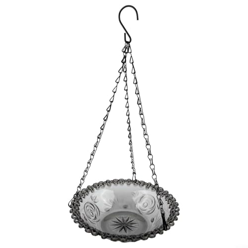 Feeshoppher Solarbetriebene Vogeltränke für den Außenbereich, Garten, Wasserspiel, Metallbecken, Sprinkler, hängende Vogelfutterstation mit 23,5 cm breiter Schüssel für Hinterhof-Dekoration (grau) Feeshoppher Solarbetriebene Vogeltränke für den Außenbereich, Garten, Wasserspiel, Metallbecken, Sprinkler, hängende Vogelfutterstation mit 23,5 cm breiter Schüssel für Hinterhof-Dekoration (grau) von Feeshoppher