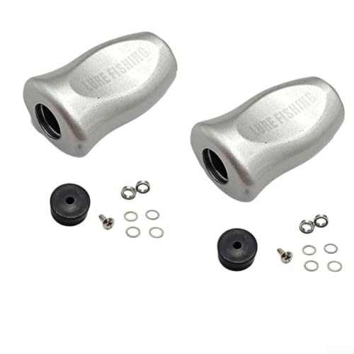 Feeshoppher Spinner Bait Reel Knob for DAIWA Fishing Reels Compatible with for SLP Works for TATULA for ZILLION for Fuego Models (2pcs Silver) von Feeshoppher
