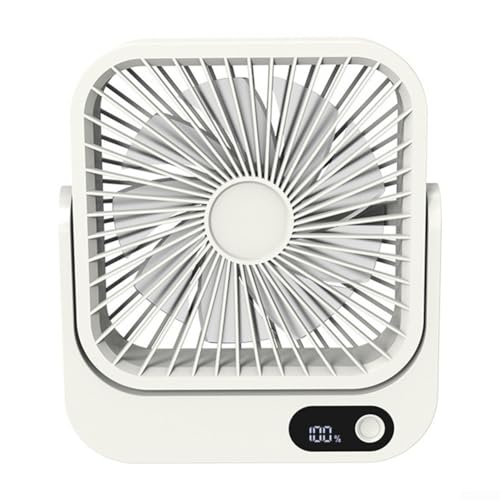 Feeshoppher Tragbarer Desktop-Ventilator mit USB-Aufladung, 5 Geschwindigkeitsstufen, LED-Smart-Bildschirm, elektrischer Mini-Ventilator für Heimbüro Feeshoppher Tragbarer Desktop-Ventilator mit USB-Aufladung, 5 Geschwindigkeitsstufen, LED-Smart-Bildschirm, elektrischer Mini-Ventilator für Heimbüro von Feeshoppher