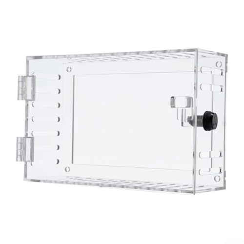 Feeshoppher Transparente Acryl-Thermostat-Schutzbox, Sicherheitsabdeckung mit Zahlenschloss-System für Innentemperaturregelung von Feeshoppher