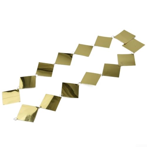 Fesselnde PVC-Paillettenvorhänge für Feiern, 5 Streifen à 100 cm, goldfarben von Feeshoppher