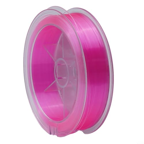 Fluorocarbon Angelschnur 100 m Länge mit Kohlefaservorfach weiche Schnur 4 13/34 14,5 kg Stärke für glattes Werfen und langfristigen Gebrauch (8,0–0,50 mm-15,6 kg, Rosa) von Feeshoppher