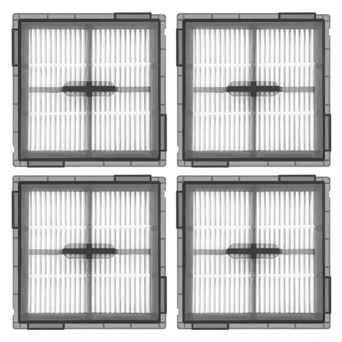 HEPA-Filter für Staubsauger, 2 oder 4 Stück, kompatibel mit Roborock Q10 S5 S5+ VF VF+ V V+ ABS-Rahmen und Filtertuch für verbesserte Luftreinheit in Innenräumen (4 Stück) von Feeshoppher