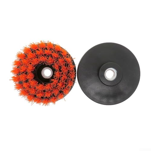 Haushalt Elektrische Bohrbürste 4 Zoll Kompatibel mit Schaft Effektiver Reiniger für Sofas, Küchen und Holzoberflächen (Orange) von Feeshoppher