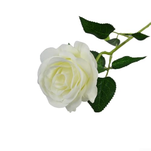 Inspirierende einzelne künstliche Blüte, ideal für atemberaubende Blumenarrangements in Ihrem Raum oder bei besonderen Feiern mit Leichtigkeit (weiß) von Feeshoppher