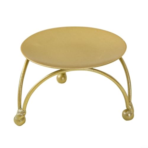 Kerzenhalter mit einzigartigem Design für Heimdekoration, für gemütliche Atmosphäre und Versammlungen (Gold) von Feeshoppher