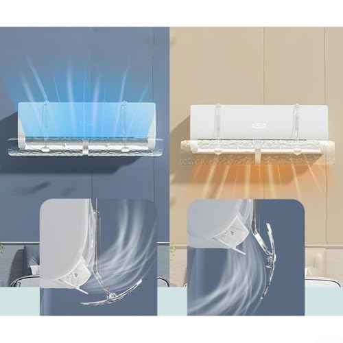 Klimaanlage Abluftblech und Windabweiser Einfache Wandhalterung mit transparentem Design von Feeshoppher