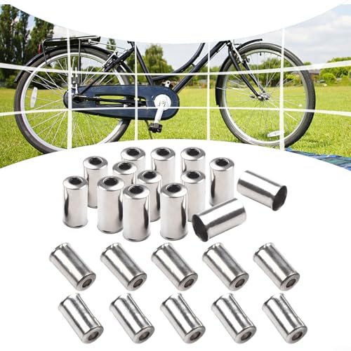 Komplette Packung mit 100 Stück Fahrrad-Kabelenden 4 mm/5 mm für Bremssystem (100 Stück, 5 mm) von Feeshoppher