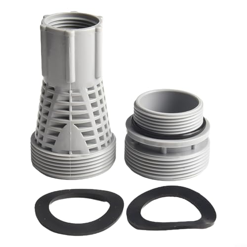 Kunststoff Pool Schlauchverbinder 2er Set, sichere Adapter für effiziente Verbindung und Wasserrücklaufsystem von Feeshoppher