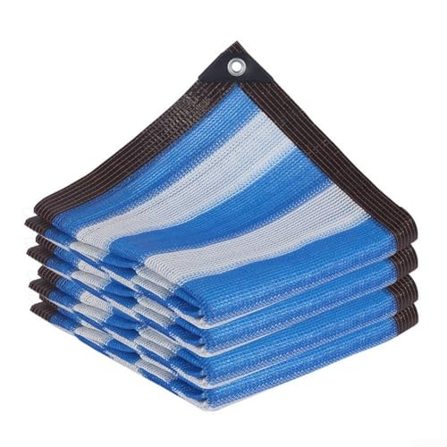 Leichtes Schattiernetz mit starker Netzstruktur, bietet Belüftung und UV-Schutz für Garten und Pool (2 x 4 Stück) von Feeshoppher