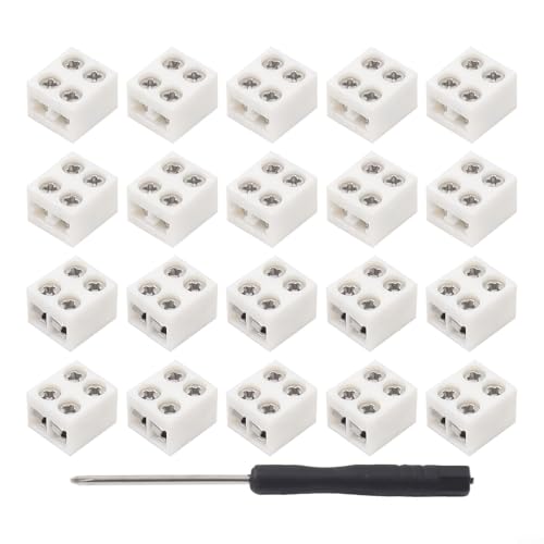 Lötfreies Design, 20 Stück LED-Lichtverbinder für schnelle und sichere Verbindungen zu Streifen (8 mm) von Feeshoppher