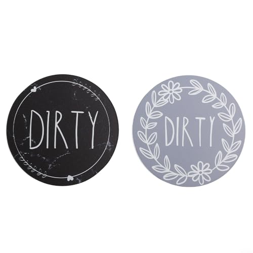 Magnetische "Clean and Dirty"-Schilder für Geschirrspüler, 2 Stück, Küchenorganisationswerkzeug (C) von Feeshoppher