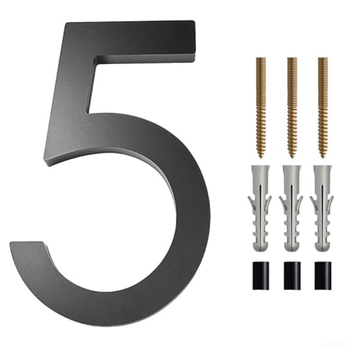 Moderne Hausnummern für den Außenbereich an Toren und Türen, 15,2 cm, 5 Stück Moderne Hausnummern für den Außenbereich an Toren und Türen, 15,2 cm, 5 Stück von Feeshoppher