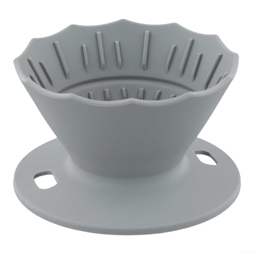 Praktischer Silikon-Kaffeetropfer, zusammenklappbar und leicht zu pflegen für Kaffeeliebhaber (grau) von Feeshoppher