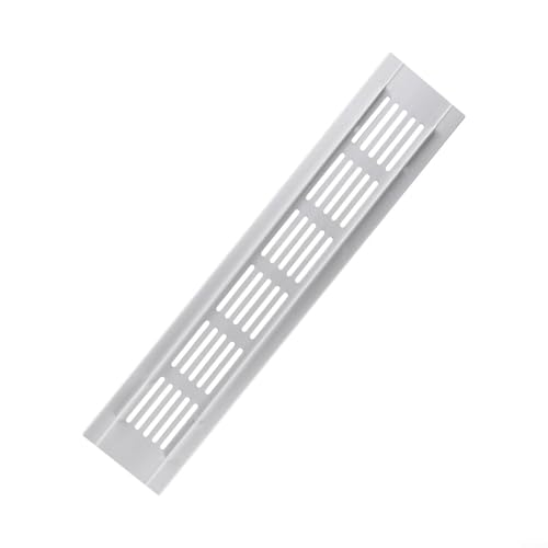 Rechteckige Aluminium-Entlüftungsabdeckung, geeignet für Kleiderschrank und Badezimmer (50 x 250 mm) von Feeshoppher