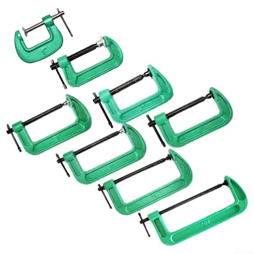 Robuste G-Typ-Klemme für Holzbearbeitung, Tempergussklemme mit hoher Härte, T-Griff für maximales Drehmoment (20,3 cm) von Feeshoppher
