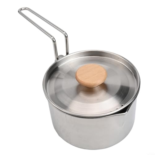 Robuster 1-Liter-Camping-Wasserkocher und -kocher, Edelstahl, perfekt für Hydratation und Kochen in der Wildnis Robuster 1-Liter-Camping-Wasserkocher und -kocher, Edelstahl, perfekt für Hydratation und Kochen in der Wildnis von Feeshoppher