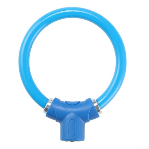 Robustes Anti-Diebstahl-Fahrradschloss mit PVC-Beschichtung für Wetterbeständigkeit und Haltbarkeit (Ringschloss, grün) von Feeshoppher