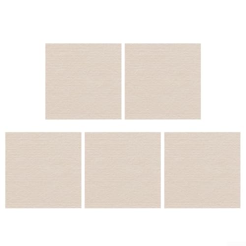 Rutschfeste Teppichfliesen in einer praktischen Größe von 30 x 30 cm, perfekt für stark frequentierte Bereiche in Wohnungen oder Büros (Khaki) von Feeshoppher