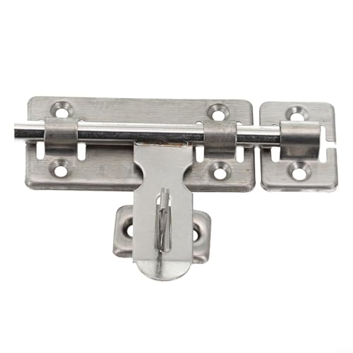 Schieberiegelschloss aus Edelstahl für sicheren Verschluss an Zäunen und Garagen-Schuppentüren, einfache Installation (10,2 cm) von Feeshoppher