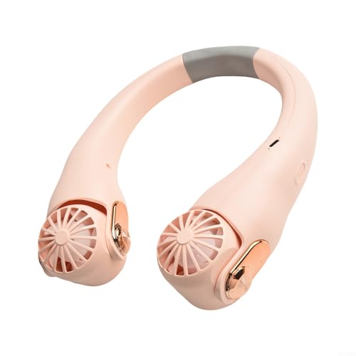 Schlanke und stilvolle USB-aufladbare Ventilatoren mit innovativem Design, das optimale Kühlung auf Reisen bietet (Pink) von Feeshoppher
