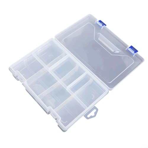 Schlankes Design, verstellbare Aufbewahrungsbox für Handwerk, Schmuck, Nägel und andere Gegenstände (8 Fächer) von Feeshoppher