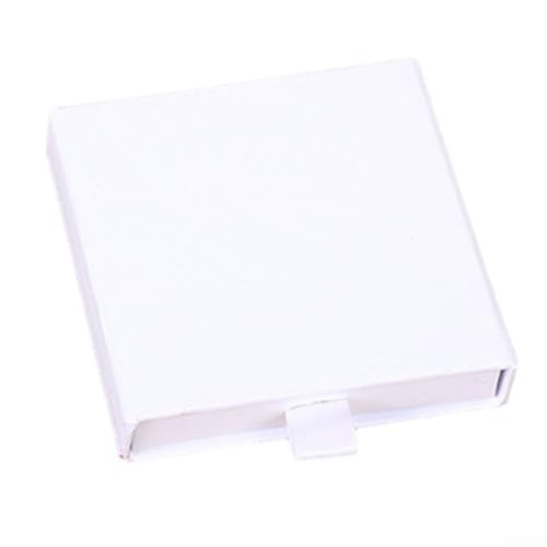 Schubladen-Schmuck-Verpackungsbox aus dickem Karton, perfekte Aufbewahrungslösung (weiß, 10 cm) von Feeshoppher