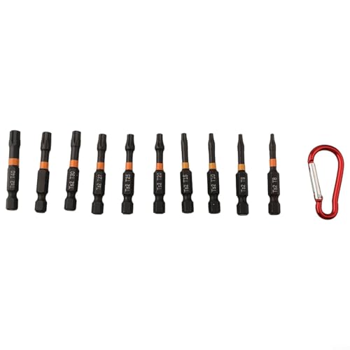 Sechskantbohrer, magnetisch, 50 mm, 10,2 cm, kompatibel mit Torx-Bits T40 für mehrere Elektro- und Luftschraubendreher (A) von Feeshoppher