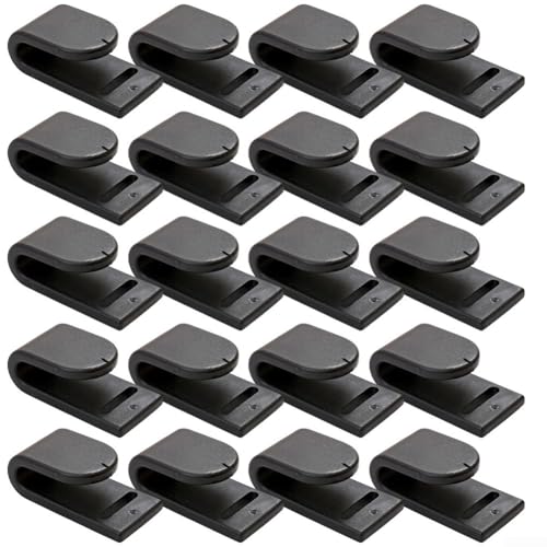 Set mit 20 Zeltstangenhaken, J-förmige Clips für Camping, Markisen und Wohnwagen, mit 20 mm Gurtband Set mit 20 Zeltstangenhaken, J-förmige Clips für Camping, Markisen und Wohnwagen, mit 20 mm Gurtband von Feeshoppher