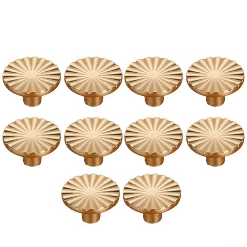 Set mit 5 stilvollen runden Schrankgriffen aus starker Zinklegierung, perfekt für den Heimgebrauch (L) von Feeshoppher