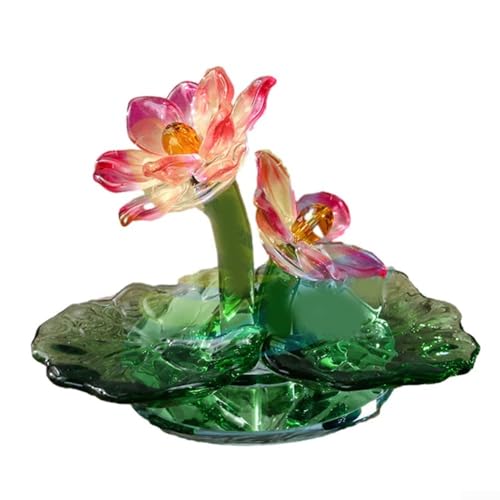 Simulierte Lotus-Dekoration, verschönern Sie Ihr Zuhause mit eleganten Kristallschmuck-Ornamenten (5) von Feeshoppher