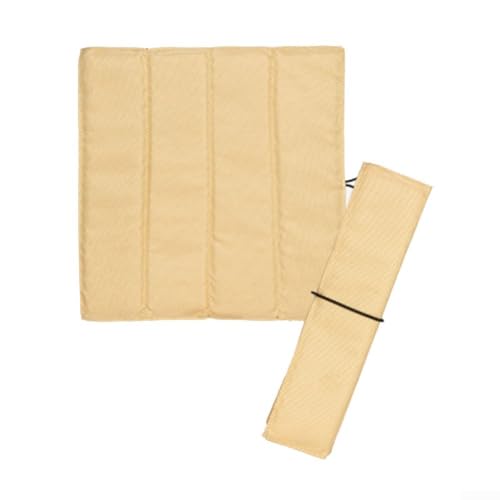 Sitzkissen für Camping und Picknick, faltbar, wasserdicht, mit Schaumstoffpolsterung, ideal für Angeln, Konzerte im Freien und Sportveranstaltungen (Khaki) von Feeshoppher