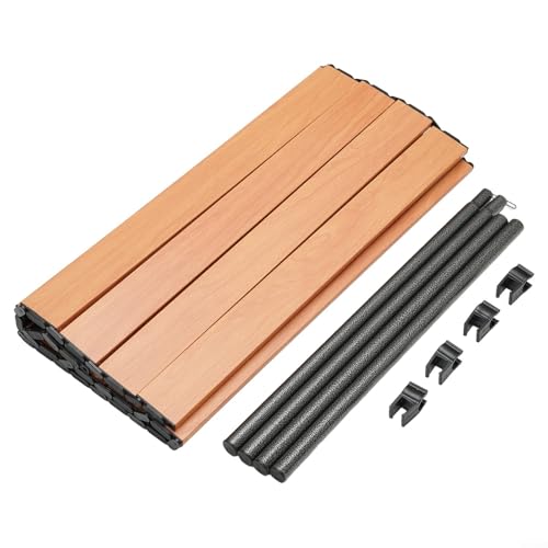 Tisch aus Aluminiumlegierung für Campingwagen, bequem zusammenklappbar für einfachen Transport und Aufbau (L Holz) von Feeshoppher