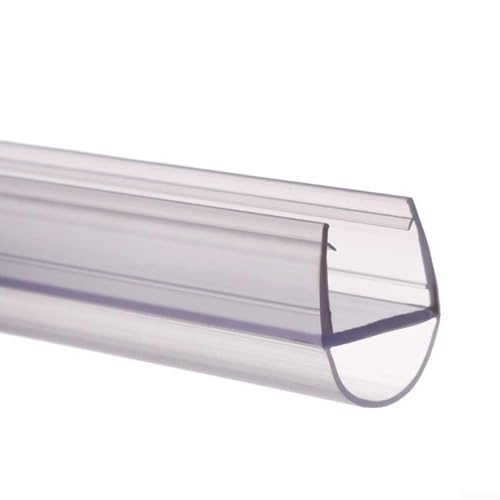Transparenter Wasserabweiser für Duschtüren, 50 cm, D-Typ-Dichtung, langlebig (8 mm) von Feeshoppher