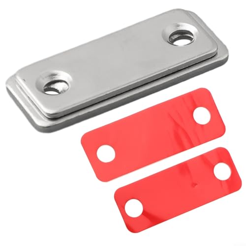 Ultra dünner Stahlschnäpper perfekt für Schrank und Schrank für Türen (Silber) von Feeshoppher
