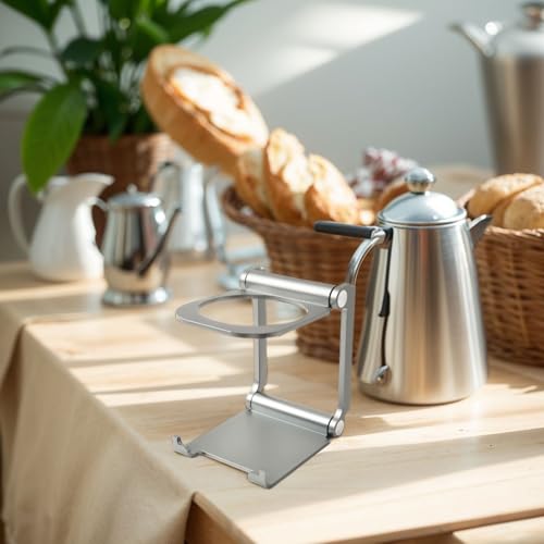 Verstellbare tragbare Kaffeemaschinen-Halterung mit faltbarem Kaffeefilter-Becherhalter für Handbrühen (B) von Feeshoppher