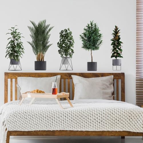 Verwandeln Sie Ihr Wohnzimmer mit grünen Blättern, lebendig und auffällig von Feeshoppher