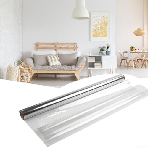 Wasserdichte transparente elektrostatische Wandaufkleber Schutzfolie für glatte und Fliesenwände, staubabweisend, nicht schädlich (45 cm x 3 m) von Feeshoppher