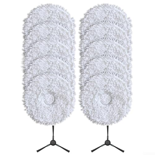Wischtuch-Seitenbürsten-Set, 4/10 Stück, effiziente Reinigung, Wischmopp-Kleidung für EUREKA V15 Pro, J15, für Ultra J15 Saugroboter (1) von Feeshoppher