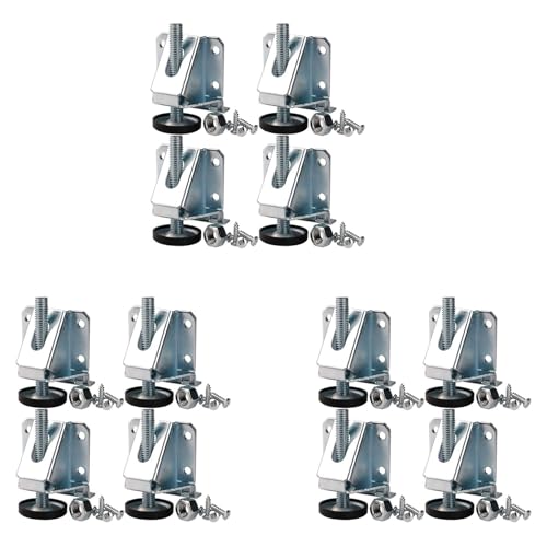 Feeuid 12 Nivellierfüße für schwere Möbel, verstellbare Tischbeine, mit Gegenmuttern für Möbel, Tisch, Schränke Feeuid 12 Nivellierfüße für schwere Möbel, verstellbare Tischbeine, mit Gegenmuttern für Möbel, Tisch, Schränke von Feeuid