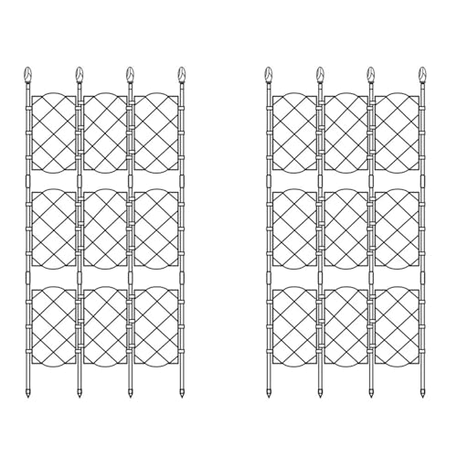 Feeuid 18 x im Rattan für den Außenbereich, , Rankhilfe für Pflanzen, Rankgitter für Pflanzen, Halterung für Bildschirm, Rahmen im Stil Feeuid 18 x im Rattan für den Außenbereich, , Rankhilfe für Pflanzen, Rankgitter für Pflanzen, Halterung für Bildschirm, Rahmen im Stil von Feeuid