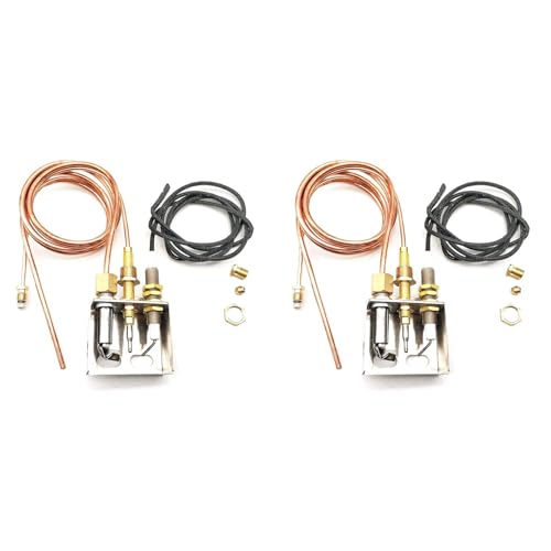 Feeuid 2 x Thermoelement ein Gas für Sanitärgeräte, Thermoelementsonde für ein Gas für Heizung mit M8 Gewinde für Gasherd, Feuerstelle, Ofen, Grill Feeuid 2 x Thermoelement ein Gas für Sanitärgeräte, Thermoelementsonde für ein Gas für Heizung mit M8 Gewinde für Gasherd, Feuerstelle, Ofen, Grill von Feeuid