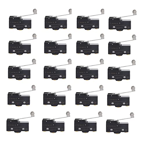 Feeuid 20 x Rollhebel mit langem Scharnier für Schalttafelmontage AC DC Basis-Mikroschalter Z-15Gw2-B Feeuid 20 x Rollhebel mit langem Scharnier für Schalttafelmontage AC DC Basis-Mikroschalter Z-15Gw2-B von Feeuid