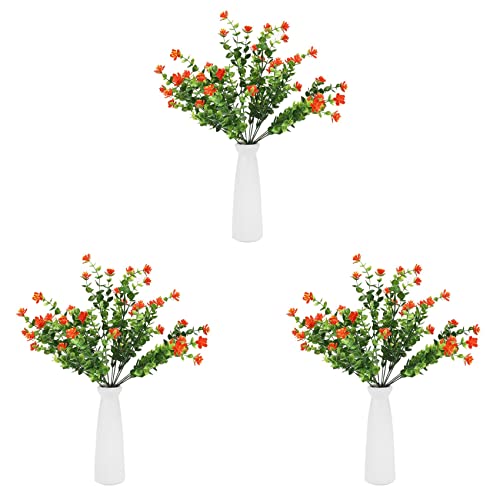 Feeuid 24 Stücke Außen UV Beständige Pflanzen, 8 Zweige Faux Kunststoff GrüN Sträucher Pflanzen Hängen Pflanzer Küche Büro Garten Orange Feeuid 24 Stücke Außen UV Beständige Pflanzen, 8 Zweige Faux Kunststoff GrüN Sträucher Pflanzen Hängen Pflanzer Küche Büro Garten Orange von Feeuid